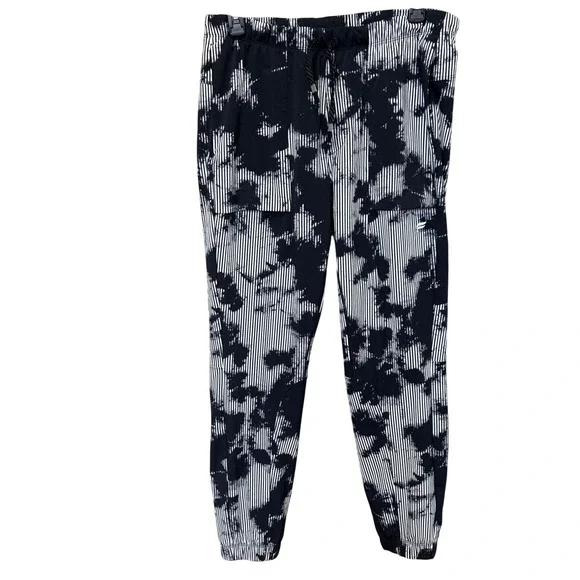 Fabletics Mens The One Jogger Black White Tie Dye Stripe PT2252152-8771-22240 M - Picture 4 of 9